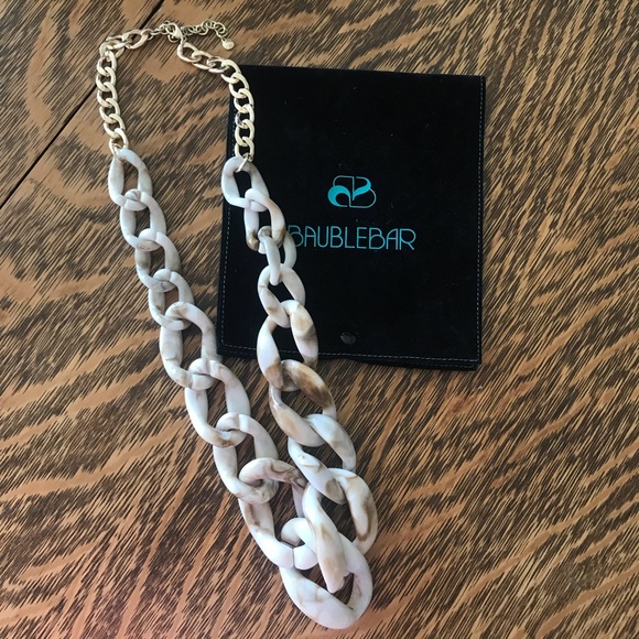 BaubleBar Jewelry - Baublebar Bone Links Acrylic Statement Necklace